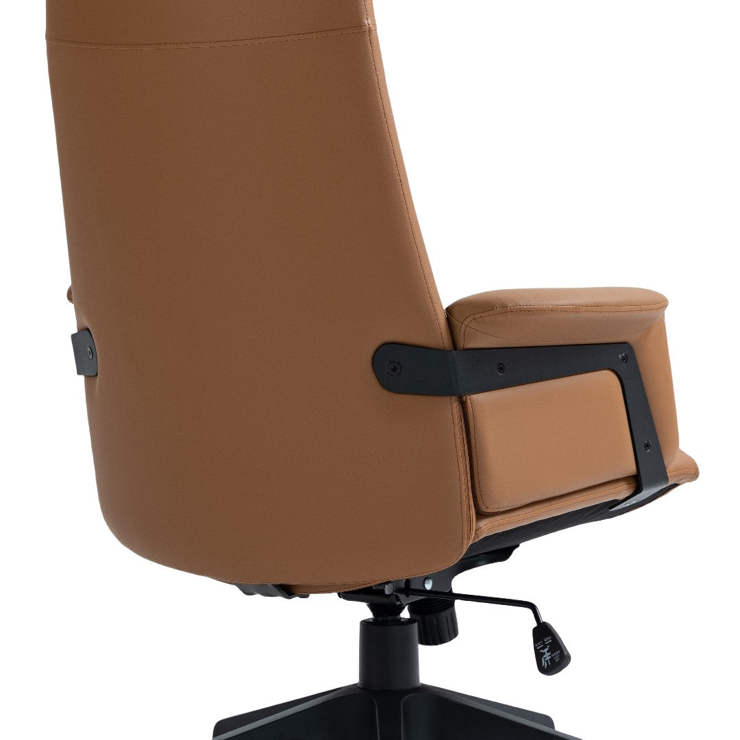 High Back Office Chair -Light Brown